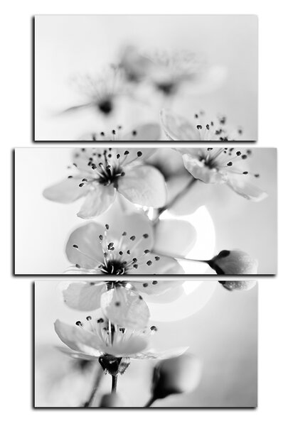 Obraz na plátne - Malé kvety na vetve - obdĺžnik 7173QC (90x60 cm)