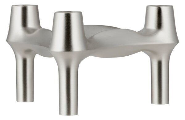 Dizajnový svietnik BMF STOFF Nagel Brushed Chrome