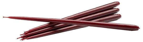 Vysoká sviečka STOFF Nagel by Ester&Erik Burgundy Red – set 6 ks
