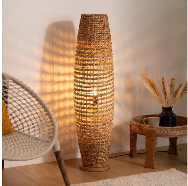 Atmosphera - Stojacia lampa SAND 1xE27/40W/230V buk/vodný hyacint