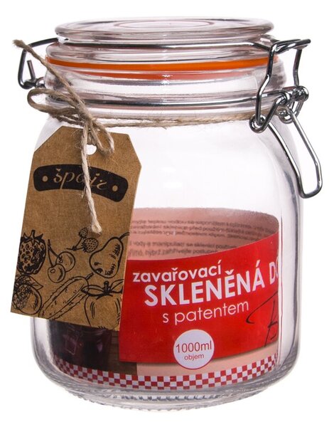 Dóza s klipovým uzáverom Bela 1 l