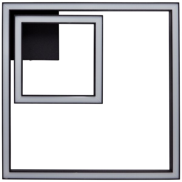 Brilliant - LED Stropné svietidlo QUON LED/24W/230V 3000K 40x40 cm čierna