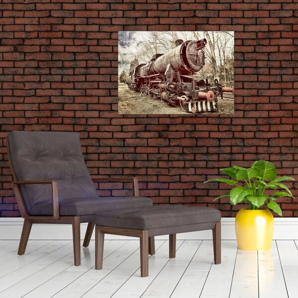 Historický obraz lokomotívy (70x50 cm)