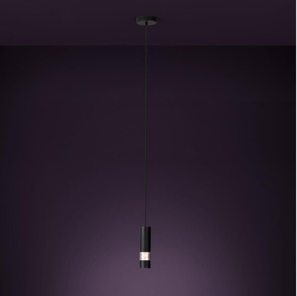 Eglo 39705 - LED Luster na lanku BERNABETA 1xGU10/4,6W/230V čierna