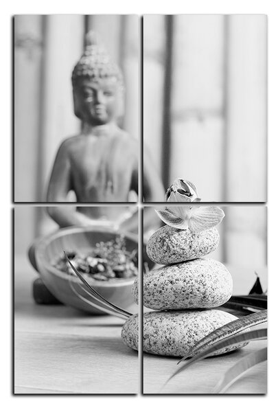 Obraz na plátne - Buddha a meditácie - obdĺžnik 7197QD (90x60 cm)