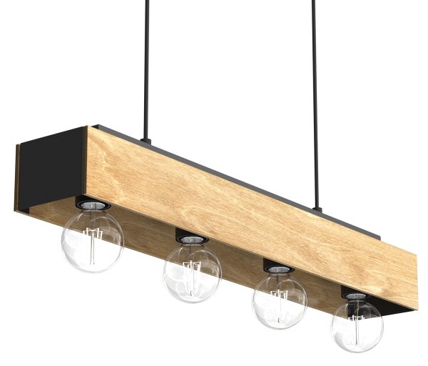 Luster na lanku MILUZA 4xE27/15W/230V