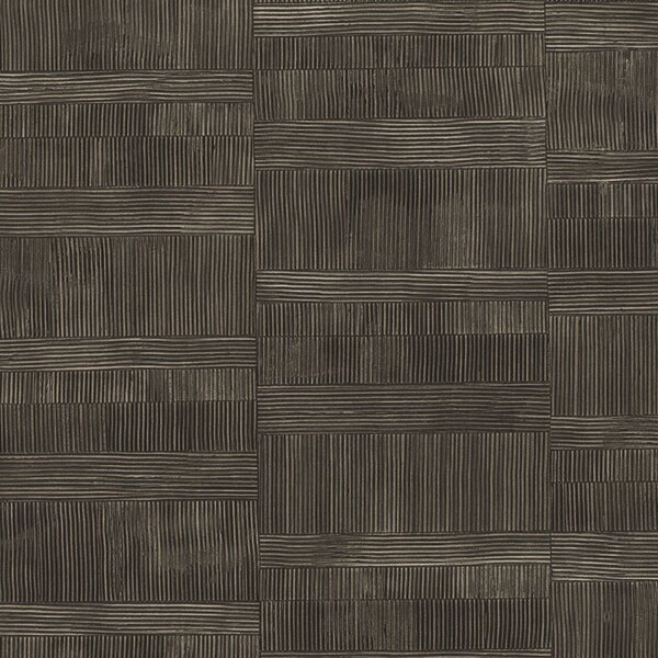 Luxusná tmavo hnedá tapeta geometrická 64609, Materea, Limonta