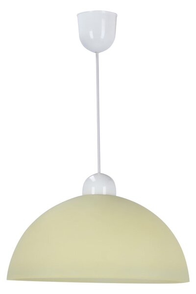 Krémové závesné svietidlo so skleneným tienidlom ø 22 cm Vanilia – Candellux Lighting