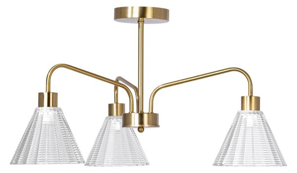 Luster na tyči 3xE27/60W/230V zlatá