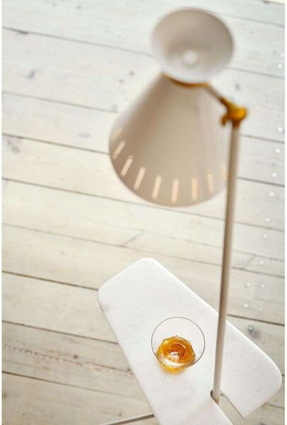 Stojacie Lampa Warm Nordic, Cone, Biela, Obývacia izba, Kov, Vintage
