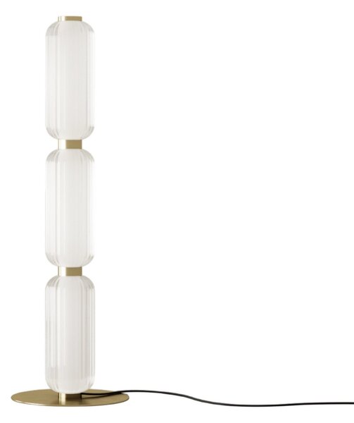 Stojacie Lampa Aromas del Campo, Elma, stmievateľné, Zlatá / Mosadz, Obývacia izba, Sklo, Dizajnový
