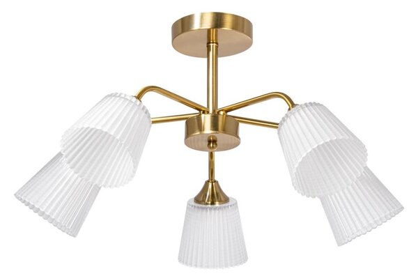 Luster na tyči 5xE14/60W/230V zlatá