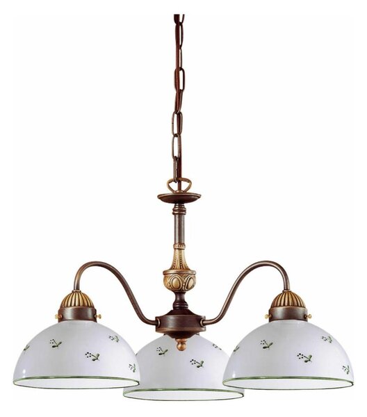 Kolarz 731.83.20 - Luster na reťazi NONNA 3xE27/75W/230V zelená