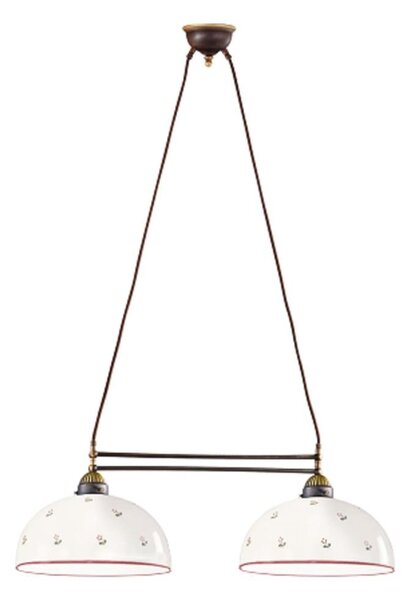 Kolarz 731.82.68 - Luster na lanku NONNA 2xE27/75W/230V červená