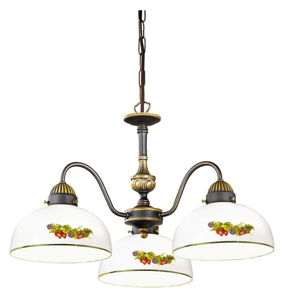 Kolarz 731.83.121 - Luster na reťazi NONNA 3xE27/75W/230V víno/jahody