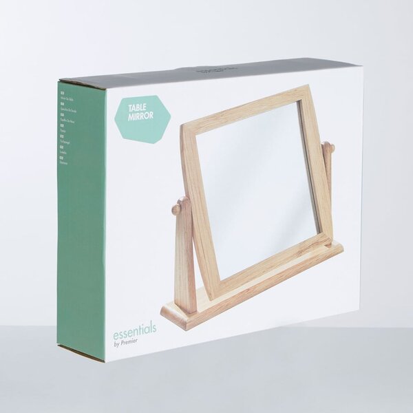 Zrkadlo s dreveným rámom 33x27 cm – Premier Housewares