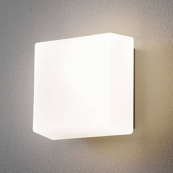 BEGA Lichtbaustein 66658K3 nástenné LED 21x21 cm, Biela / opálová, Hliník, Nástenné svietidlo