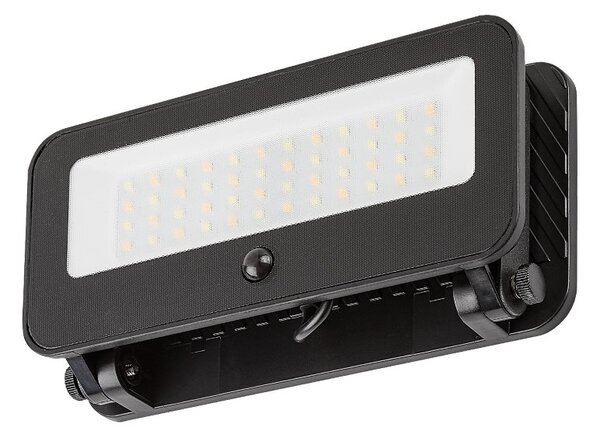 RABALUX 77160 Tarcal solárne nástenné svietidlo so senzorom LED 8W/1200lm 3000+4000+6500K IP65 čierna, stmievateľné