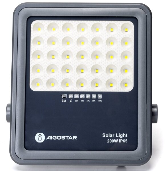 Aigostar - stmievateľný solárny LED reflektor LED/200W/3,4V IP65 + DO