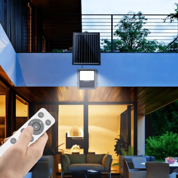 Aigostar - stmievateľný solárny LED reflektor LED/200W/3,4V IP65 + DO