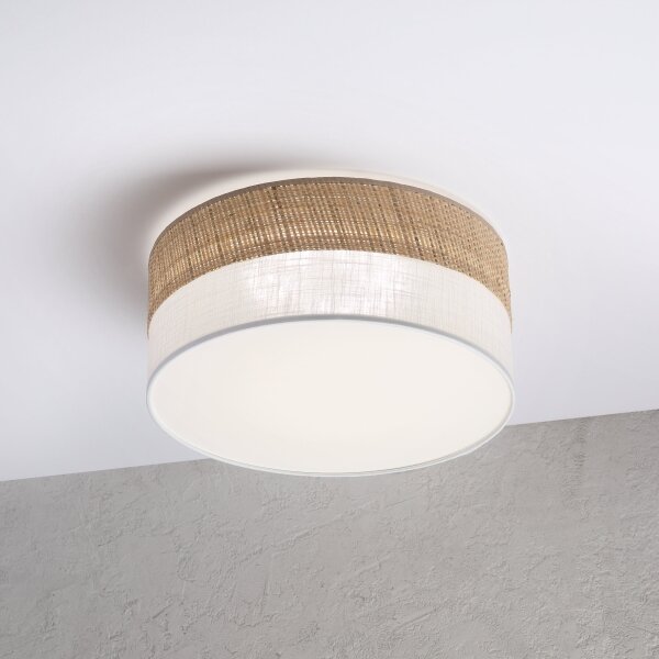 LED stropné svietidlo SIRJA BOHO LED/20W/230V pr. 35 cm béžové/biele