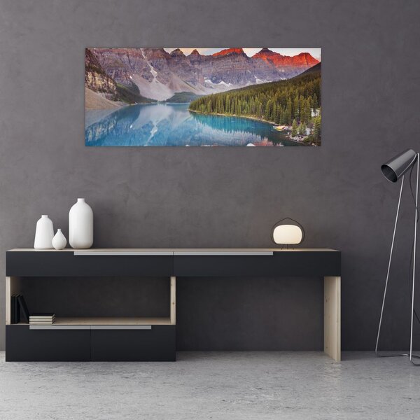 Obraz - Horská kanadská krajina (120x50 cm)