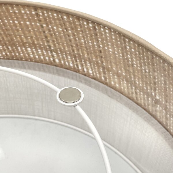 LED stropné svietidlo SIRJA BOHO LED/20W/230V pr. 35 cm béžové/biele