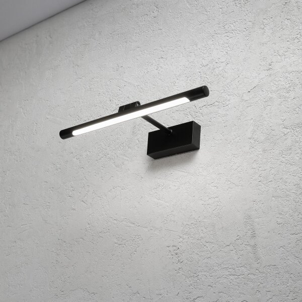 LED kúpeľňové osvetlenie na zrkadlo MIRROR LED/6W/230V 4000K IP44 40 cm čierne