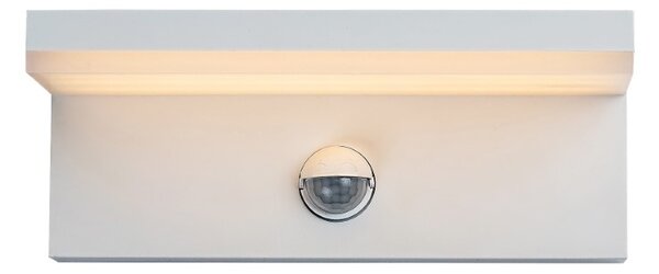 RABALUX 77116 Zaragoza vonkajšie nástenné svietidlo so senzorom LED 9W/850lm 2700+4000+6500K IP54 biela