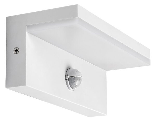 RABALUX 77116 Zaragoza vonkajšie nástenné svietidlo so senzorom LED 9W/850lm 2700+4000+6500K IP54 biela