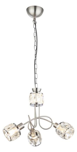 Globo 54356-3H - LED Luster na reťazi KRIS 3xE14/40W/230V + LED/5W