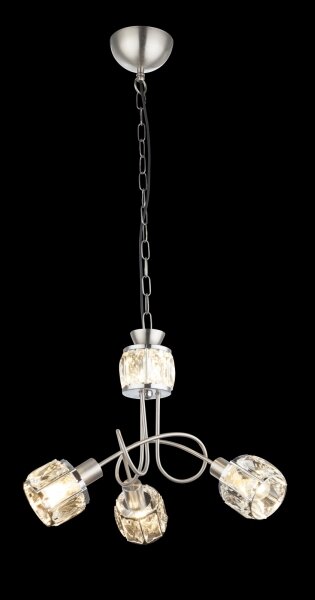 Globo 54356-3H - LED Luster na reťazi KRIS 3xE14/40W/230V + LED/5W