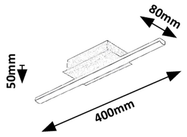 RABALUX 71397 Demir stropné svietidlo LED 8W/840lm 4000K čierna, zlatá, biela