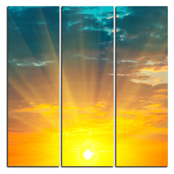 Obraz na plátne - Západ slnka - štvorec 3200B (75x75 cm)