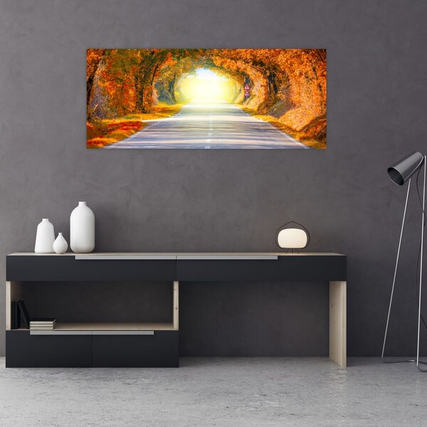 Obraz - Brána z korún stromov (120x50 cm)