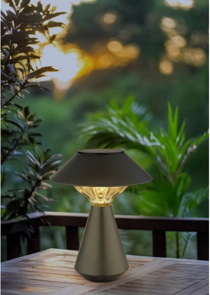 Globo 36639A - LED Solárna lampa 10xLED/0,06W/1,2V IP44 čierna