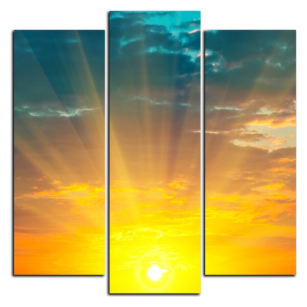 Obraz na plátne - Západ slnka - štvorec 3200C (75x75 cm)