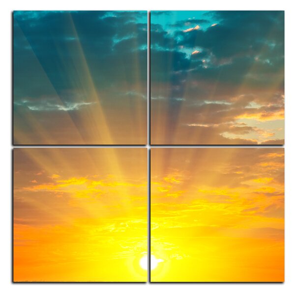 Obraz na plátne - Západ slnka - štvorec 3200E (100x100 cm)