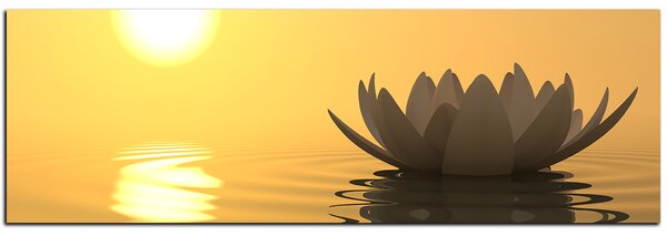 Obraz na plátne - Zen lotus - panoráma 5167A (105x35 cm)