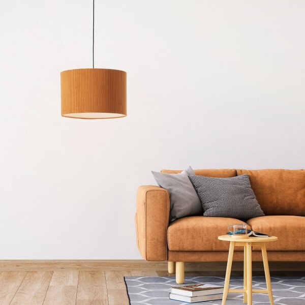Brilliant - Luster na lanku TONY 1xE27/20W/230V pr. 35 cm oranžová