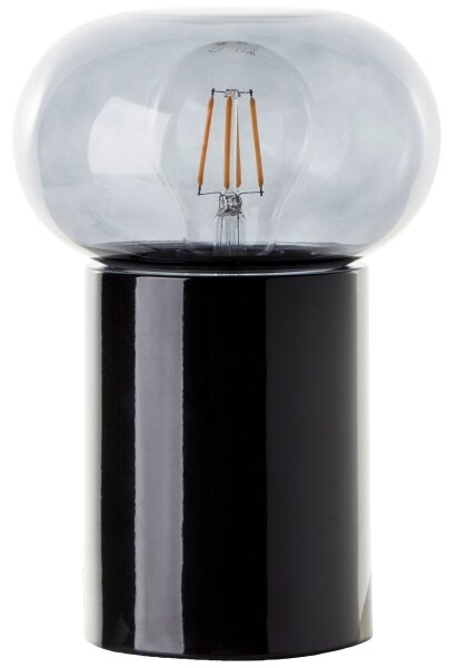 Brilliant - Stolná lampa KNUT 1xE27/25W/230V čierna/číra