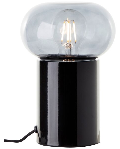 Brilliant - Stolná lampa KNUT 1xE27/25W/230V čierna/číra