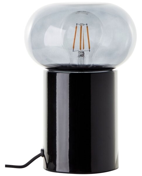 Brilliant - Stolná lampa KNUT 1xE27/25W/230V čierna/číra