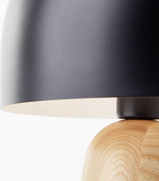 Brilliant - Stolná lampa NALAM 1xE14/40W/230V čierna/jaseň