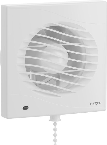 MEXEN - Kúpeľňový ventilátor s lankovým spínačom DXS 100 - biela - W9603-100K-00
