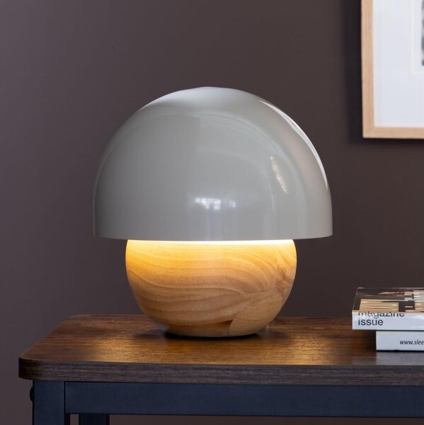 Brilliant - Stolná lampa NALAM 1xE14/40W/230V šedá/jaseň