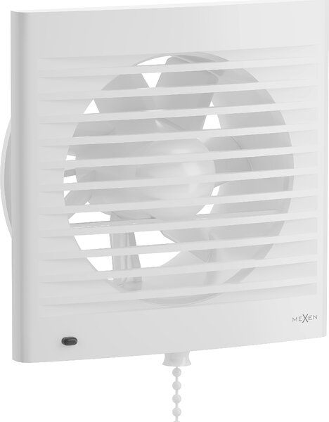 MEXEN - Kúpeľňový ventilátor s lankovým spínačom EXS 150 - biela - W9604-150K-00