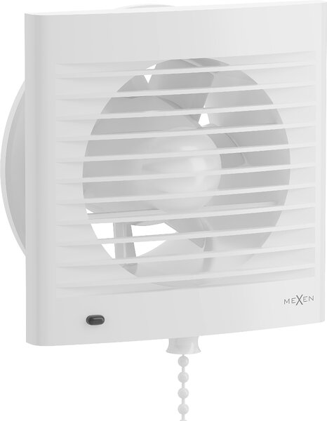 MEXEN - Kúpeľňový ventilátor s lankovým spínačom EXS 120 - biela - W9604-125K-00