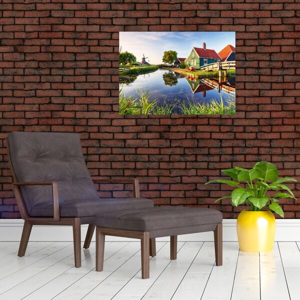 Obraz holandských mlynov (70x50 cm)