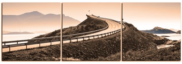Obraz na plátne - Atlantická cesta - panoráma 5184FB (90x30 cm)
